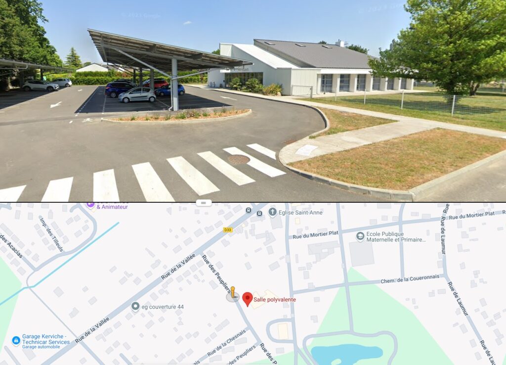 Photo extérieure de la salle